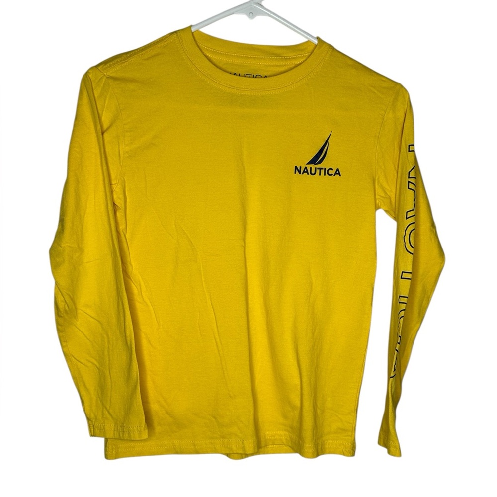 Nautica Vibrant Yellow Cotton Shirt